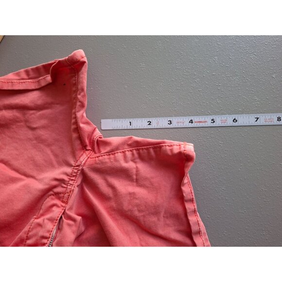 American Eagle Outfitters Chino Shorts Size 2 Pink Stretch Preppy Beach Tropical - Picture 7 of 9